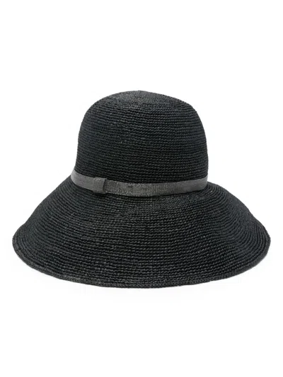 Brunello Cucinelli Monili-embellished Sun Hat In Black