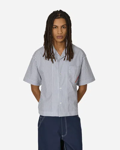 Phingerin Pajalopha Open Stripe Shirt In Grey