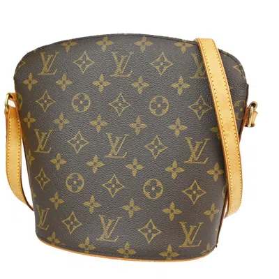 Pre-owned Louis Vuitton Drouot Brown Canvas Shoulder Bag ()