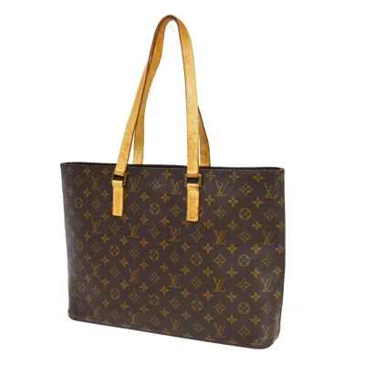 Pre-owned Louis Vuitton Luco Brown Canvas Shoulder Bag ()