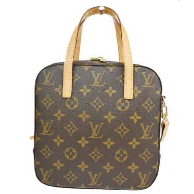 Pre-owned Louis Vuitton Spontini Brown Canvas Shoulder Bag ()
