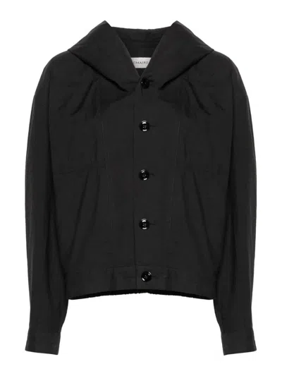 Lemaire Lightweight Hooded Jacket In Black