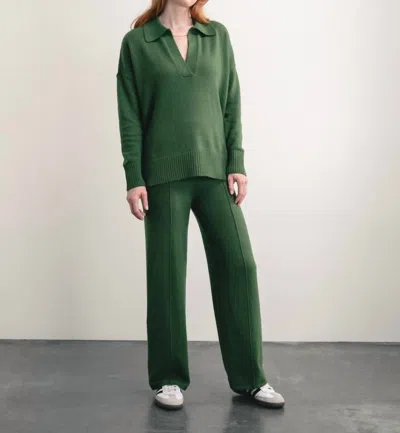 Darling Sterling Sweater Pant In Pine In Green