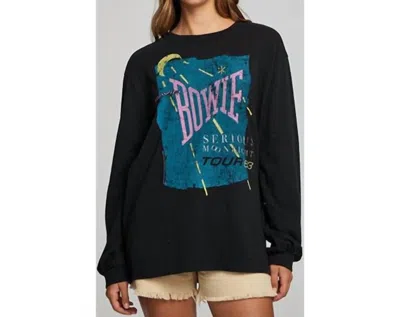 Chaser David Bowie Long Sleeve Shirt In Black