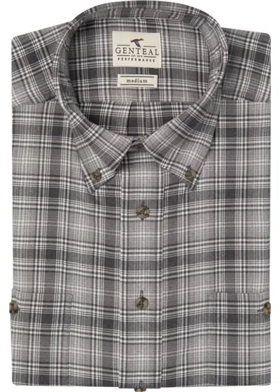 Genteal Performance Flannel In Clouded In Grey