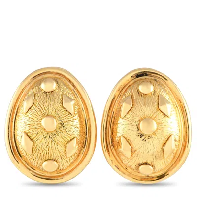 Tiffany & Co Schlumberger 18k Yellow Gold Lozenge Earrings Ti15-041624