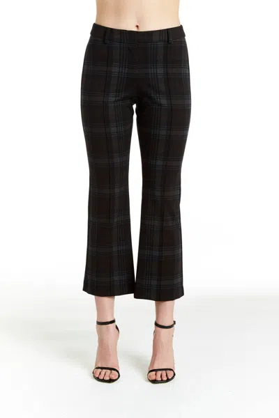 Drew Angelica Plaid Pants In Mocha In Brown