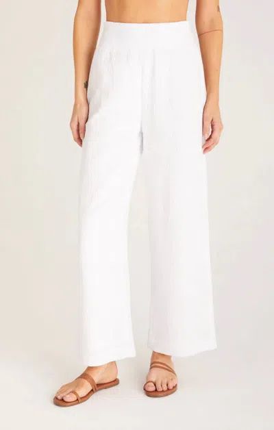 Z Supply Cassidy Full Length Pant In White