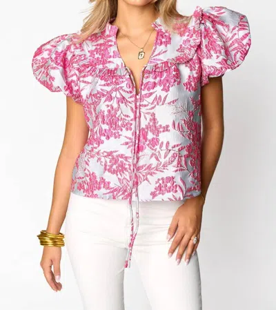 Buddylove Leeland Top Bristol Print In Pink