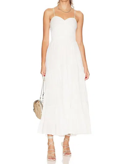 Free People Sundrenched Printed Maxi Dress In White