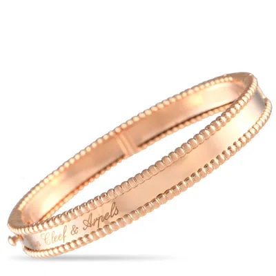 Van Cleef & Arpels Perlee 18k Rose Gold Bracelet Size Small Vc10-041924