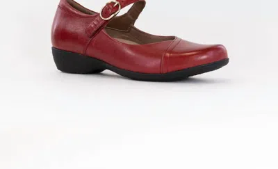 Dansko Women's Fawna Flat Shoes In Red