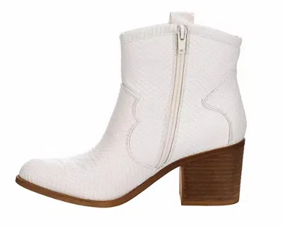 Chinese Laundry Women's Unite Bootie In Snake White In Multi