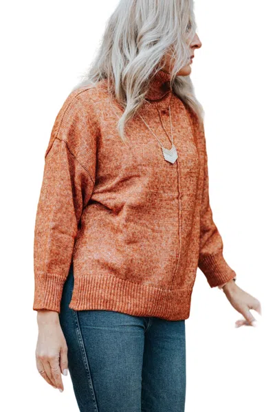 She + Sky Cute And Cozy In Rust In Multi