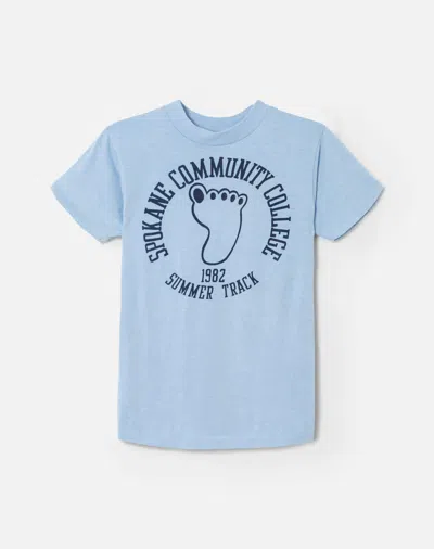 Marketplace 80s Hanes Track Tee In Blue