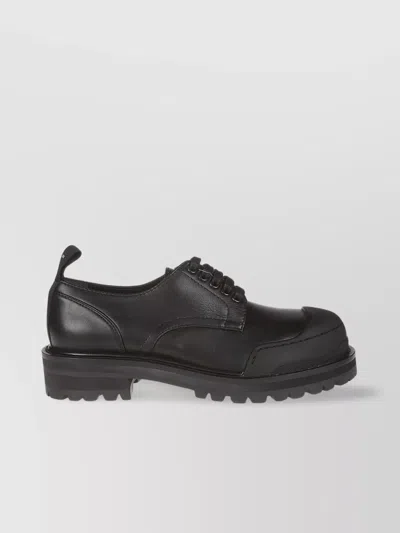 Marni Dada Leather Derby Shoes In Black