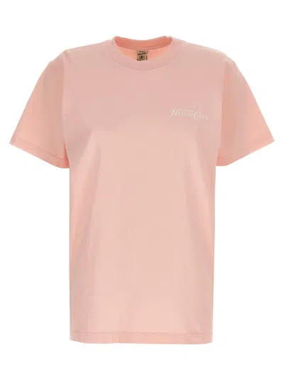 Sporty And Rich Logo Print T-shirt Pink
