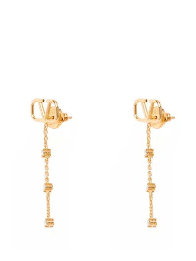 Valentino Garavani Metal Earrings In Gold