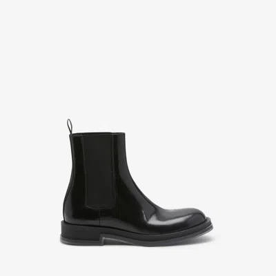 Alexander Mcqueen Float Chelsea Boot In Black/transparent