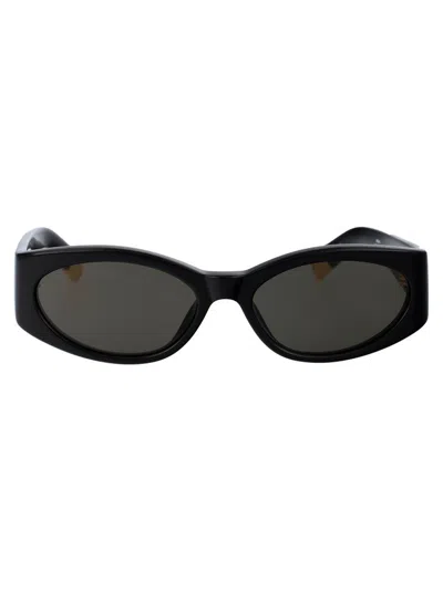 Jacquemus Rectangle-frame Sunglasses In Black