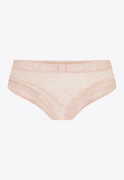 Eres Allure Tanga Lace Briefs In Neutral