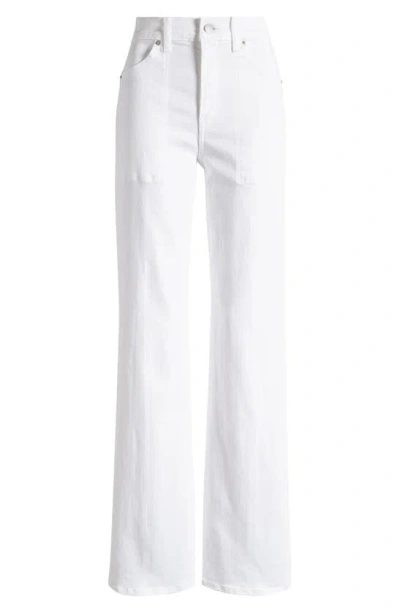 Veronica Beard Crosbie Slim Wide-leg Jean In White