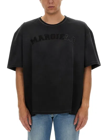 Maison Margiela Jersey T-shirt In Black