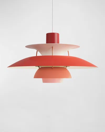 Louis Poulsen Ph 5 Pendant Light In Hues Of Red