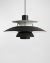 Louis Poulsen Ph 5 Pendant Light In Monochrome Black