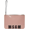 MSGM Pink Logo Pouch