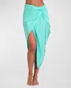 Sunshine 79 Gypset Convertible Faux Wrap Coverup In Seaglass