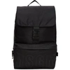 MSGM Black Nylon Snap Backpack