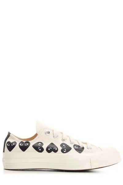 Comme Des Garçons Play Sneakers In White