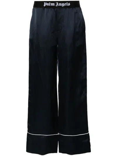 Palm Angels Pants In Navyblack
