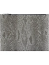 MAISON MARGIELA snakeskin print clutch,S55UI0078