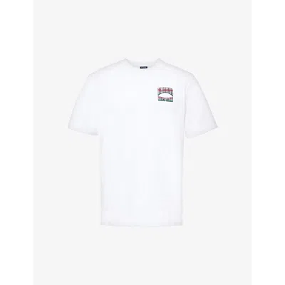 Billionaire Boys Club Mens White Big Catch Graphic-print Cotton-jersey T-shirt
