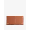 Ted Baker Brown Logo-debossed Grained Leather Purse