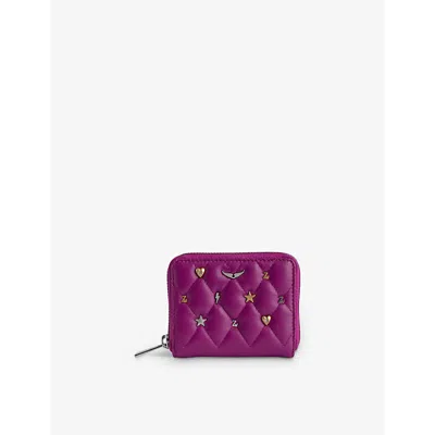 Zadig & Voltaire Zadig&voltaire Women's Glam Lucky Charm-embellished Mini Leather Purse
