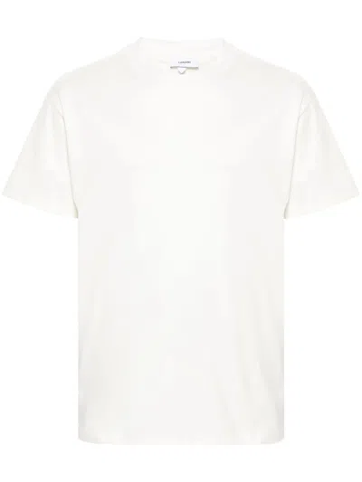 Lardini Crew-neck Cotton T-shirt In White