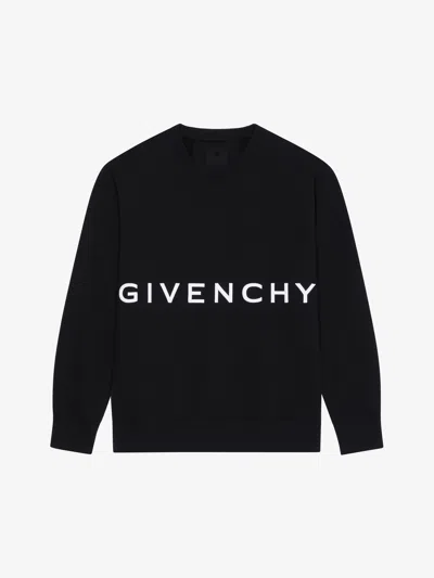 Givenchy Sweatshirt Slim  4g En Molleton In Black
