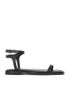 A.emery Viv Leather Sandals In Black