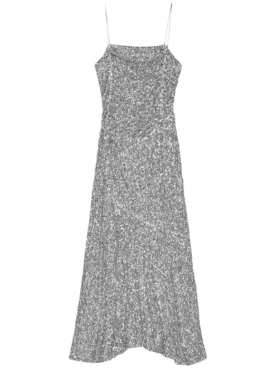 Ganni Dress In Silver