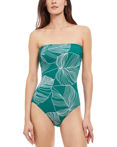 Gottex Natural Essence- Bandeau One-piece In Green