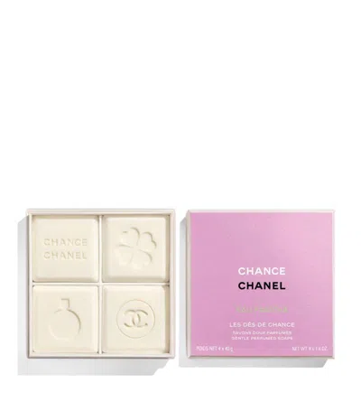 Chanel Chance Eau Fraîche) Les Dés De Chance Eau Fraîche Limited Edition Soap (4 X 40g) In Multi