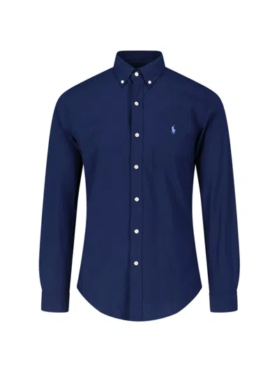 Polo Ralph Lauren Classic Shirt In Blue