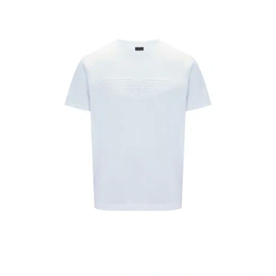 Hackett Embossed Logo T-shirt In White
