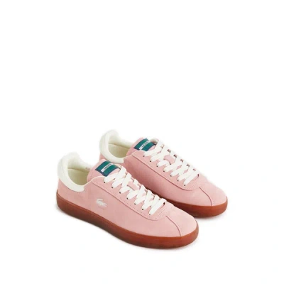 Lacoste Women's Baseshot Suede Sneakers - 5.5 In Pink