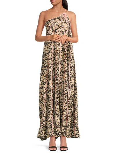 Stella Mccartney Louisa Floral Maxi Dress Woman Maxi Dress Multicolored Size 8-10 Silk In Fantasy
