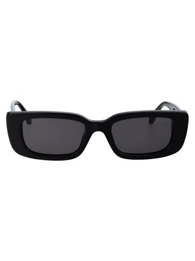 Palm Angels Eyewear Sutter Rectangular Frame Sunglasses In Black