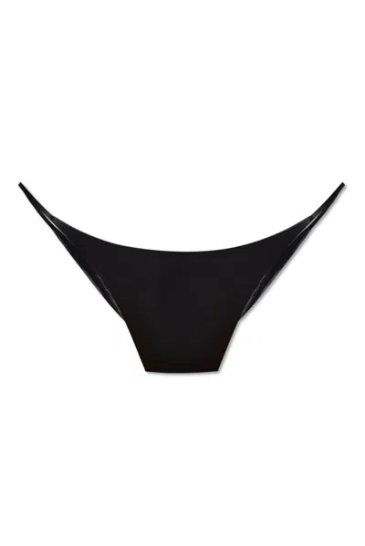 Dsquared2 Icon Plaque Bikini Bottoms In Black
